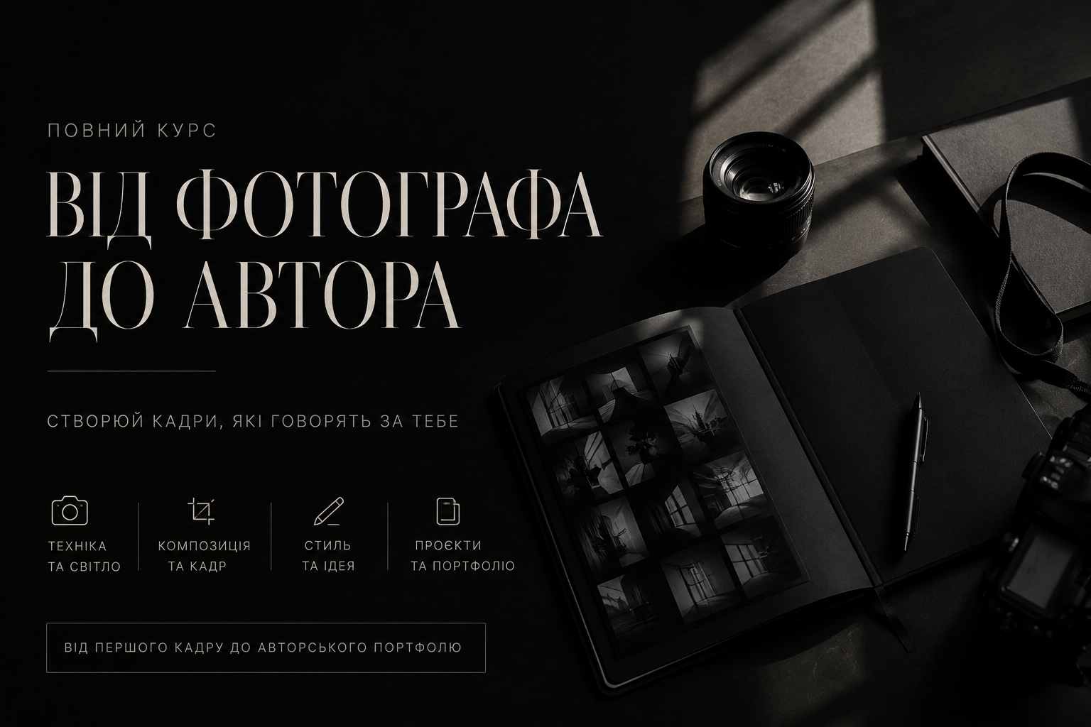 Від фотографа до автора - старт 01.08